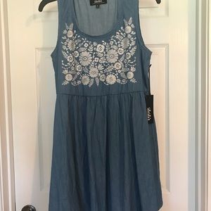 Denim light weight dress new with tags